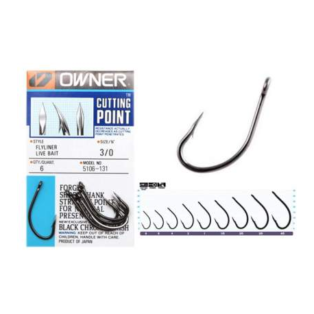 Owner Flyliner Live Bait Hook 6