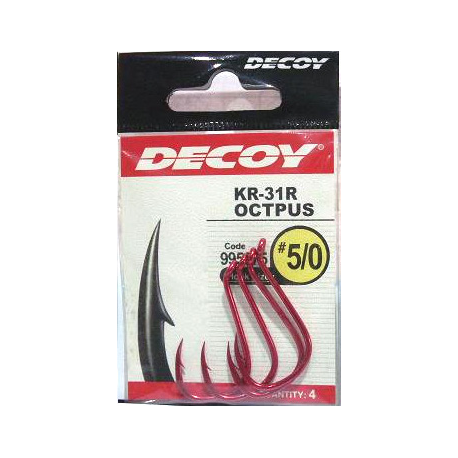 Decoy KR-31R Octopus Red Size 4/0