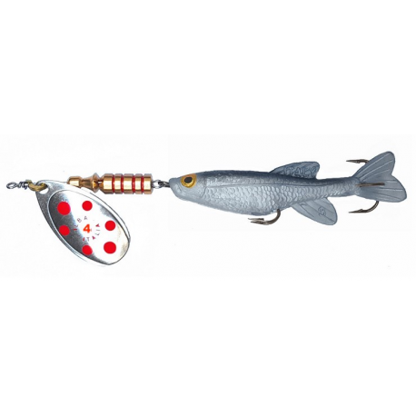 CUCCHIAINO ARTIFICIALE LUCCIOLA Albino Heron Pesca Spinning Trota 121365800197