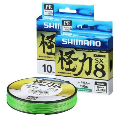 Shimano Kairiki Mantis Green 150 mt 0,10