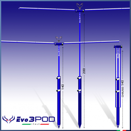 Evo3Pod Stendi Travi STE02-200 Blue