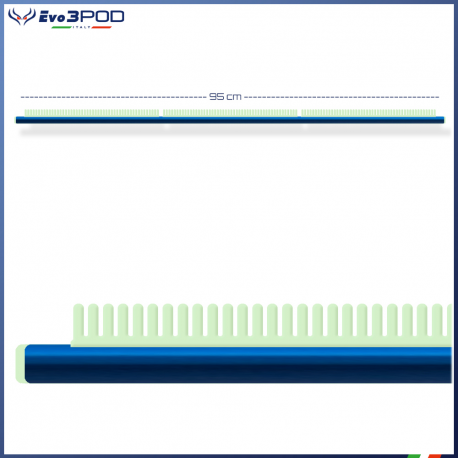 Evo3Pod - Barra Stendi Travi Alluminio 95 cm. Elite Blue