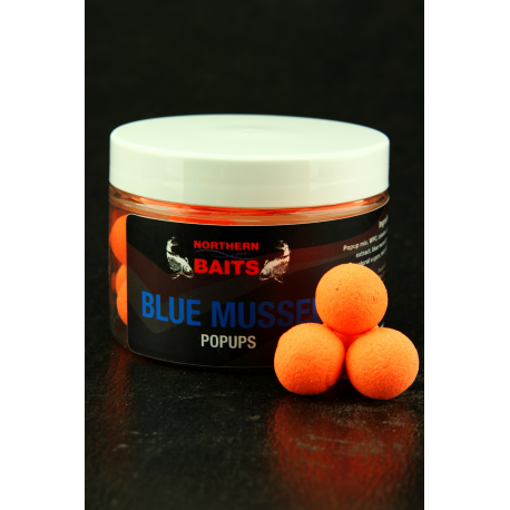 Northern Baits Blue Mussel Pop Up Orange - 15mm