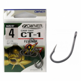 Owner Carp Taff CT 1 FlyLiner Hook Sise 4